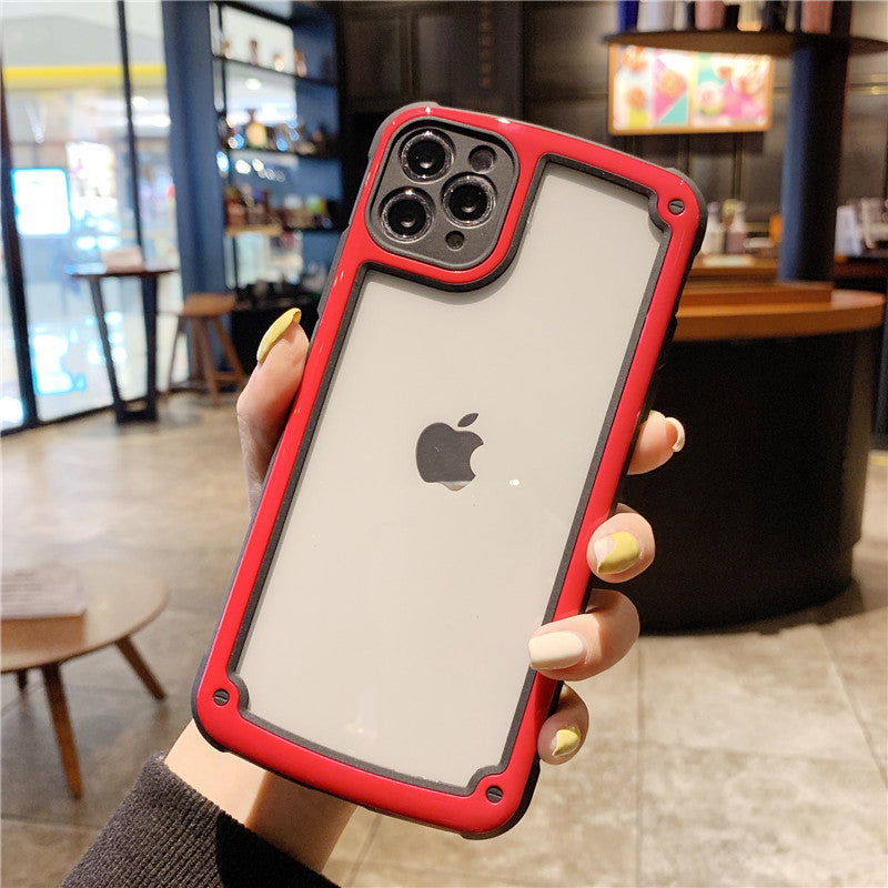 Simple Style Jelly Border Tpu Acrylic Protective Cover Simple Style Jelly Border Tpu Acrylic Protective Cover